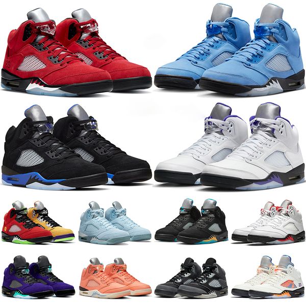 

basketball shoes for men 5s 5 jumpman unc crimson bliss racer blue aqua dark concord fire red bluebird jade horizon green bean mens sports s