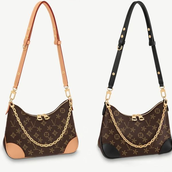 

womens boulogne messenger underarm cross body bags mens leather m45832 double zipper handbag shoulder bag luxury designer duffle chains work