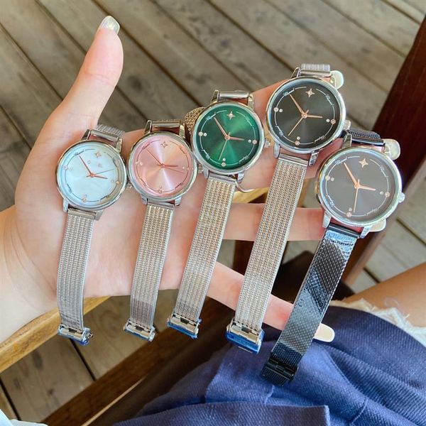 

brand watches women girl beautiful crystal diamond style metal steel band quartz wrist watch cha67219w, Slivery;brown