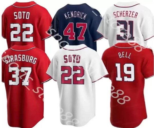 

2022 custom s-4xl washington baseball jerseys howie kendrick max scherzer victor robles ryan zimmerman stephen strasburg turner jersey, Blue;black