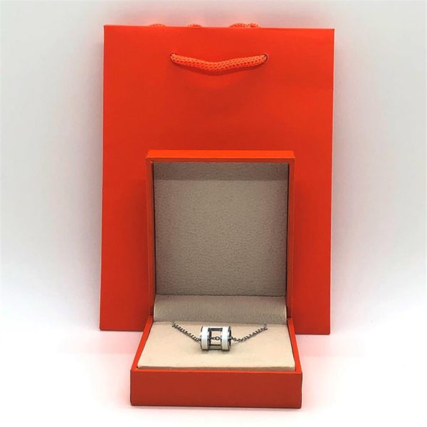 

h designer silver necklaces letter enamel pendantes necklace luxury fashion necklace classic couple pendant wedding party jewelry 324p
