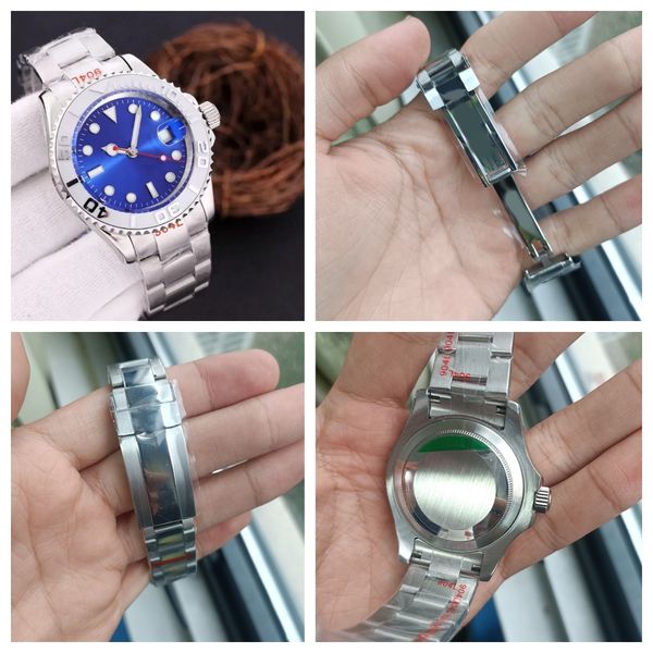

Luxury men's mechanical automatic watch 40MM 44MM stainless steel blue dial sapphire waterproof folding strap montre de luxe dhgat