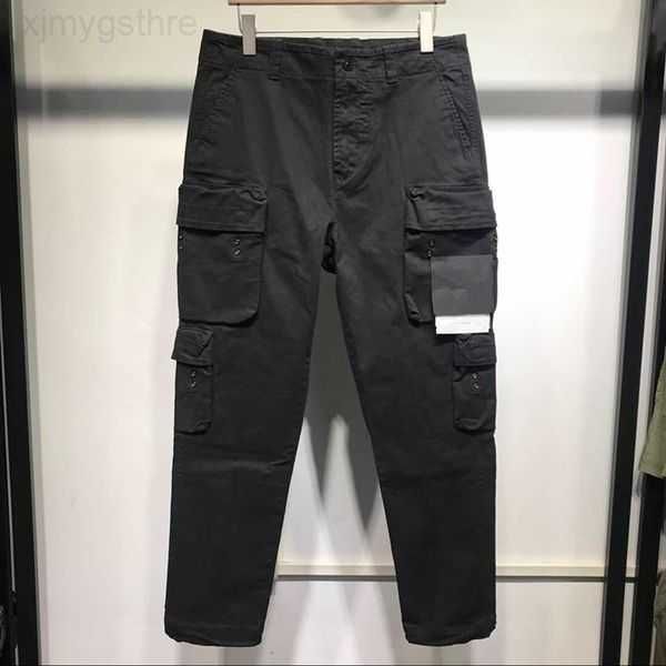 

spring summer and autumn multi pocket sportswear pants street badge loose men's jogging suit outdoor function straight tube leisure sty, Black