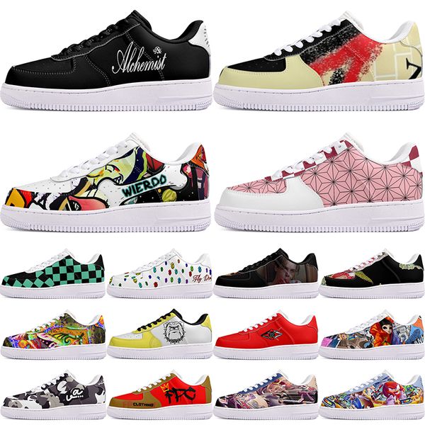 

DIY shoes fashion lovely autumn mens Leisure shoes one for men women casualplatform sneakers Classic cartoon graffiti trainers comfortable sports 10011