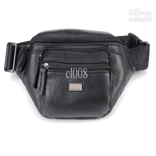 

men leather waist bags soft cow leather casual bags outdoor sport travel companined bags factory s 228n