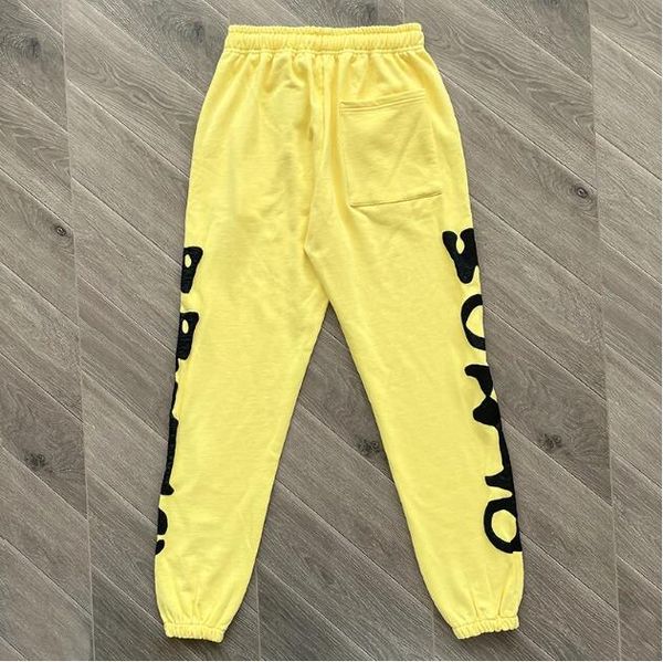 

pants yellow brown sweatpants men women trousers, Black;brown