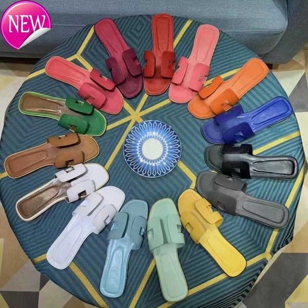 

slippers women designer slipper slides sandal sandles shoes slide flat heel classic brand casual woman outside slippers sliders beach summer, Black