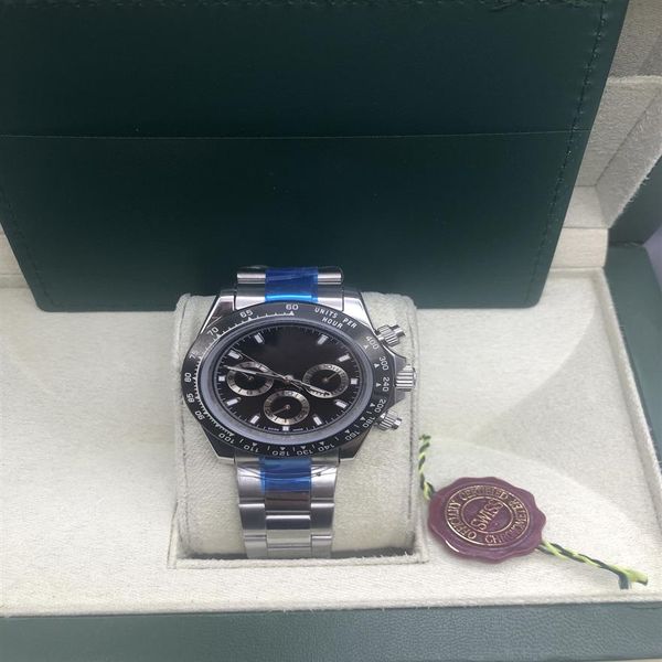 

-selling luxury watches 116506 style 40mm sapphire mirror ceramic outer ring automatic movement 316l stainless steel strap aer260a, Slivery;brown