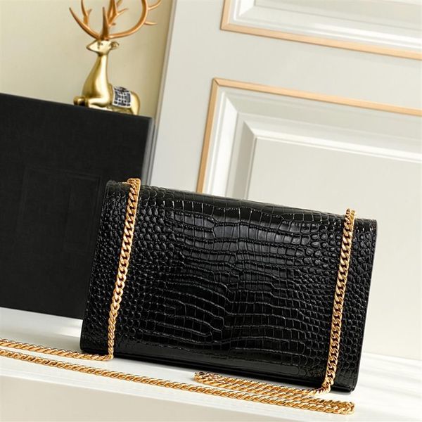 

genuine leather shoulder bag chain handbags crossbody purse lady classic ladies evening bags332v