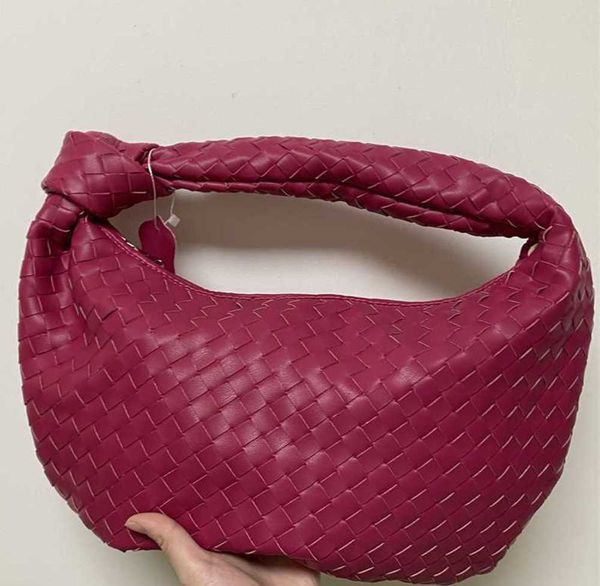 

2022 fashion bags hand- luxury woven leathers printing large-capacity shoulder bag ladies pus knotted handle casual handn