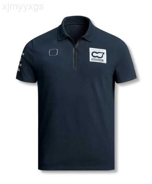 

2022 summer new racing t-shirt f1 formula one lapel polo shirt with the same custom 3jmzg1fej, White;black