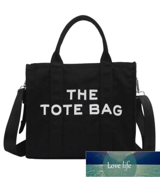 

large fashion tote bags simple shoulder bag canvas women cloth shopper for letter printing crossbody handbag ins popular2571993