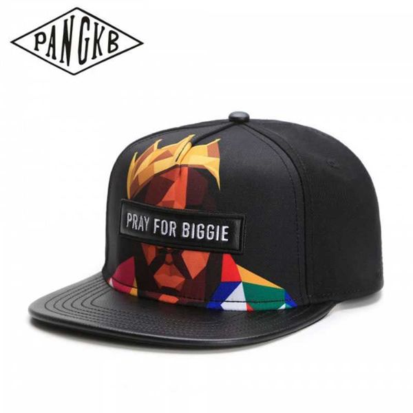 

ball caps pangkb brand bigasso cap pray for biggie hiphop snapback hat for men women outdoor casual sun baseball cap j230421, Blue;gray