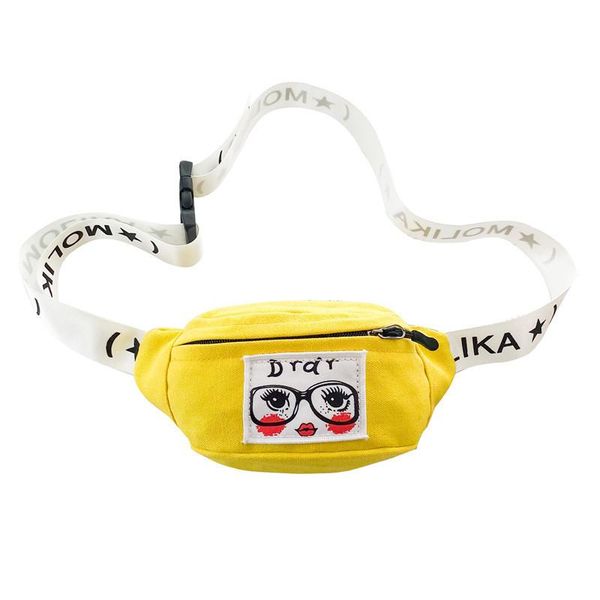 

handbags kids summer children accessories boy waist bag cartoon chest cute expression messenger coin purse e9107, Black