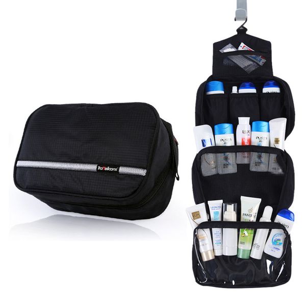 

cosmetic bags cases men toiletry black travel toiletries organizer waterproof makeup storage neceser hanging bathroom wash 230421