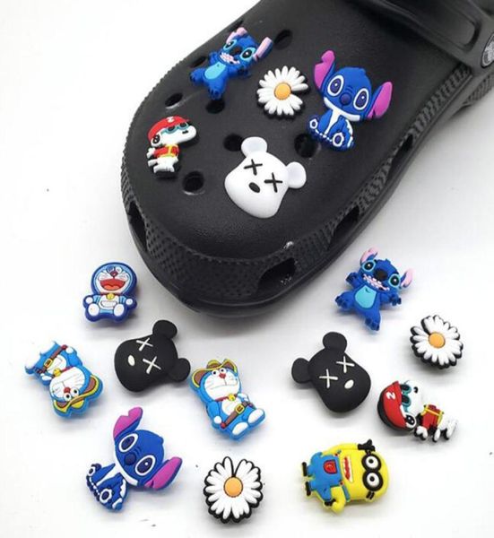 

cartoon anime soft rubber shoe charms decoration buckle pvc shoe accessories bracelet wristband charm party gift1798903, White;pink