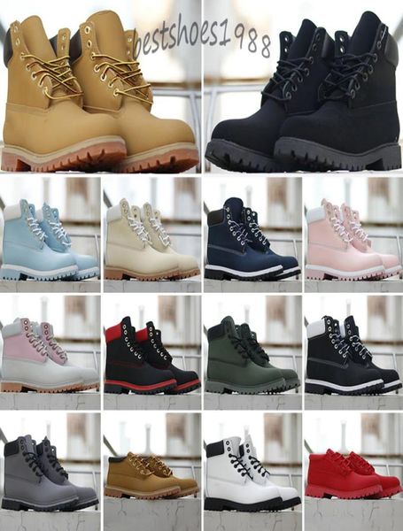 

fashion men boots designer mens womens leather shoes ankle winter boot for cowboy yellow red blue black pink hiking wo1389299