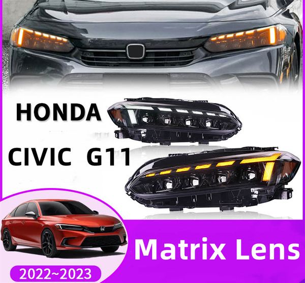 

auto h7 led headlight bulbs for honda civic 11th sedan/hatchback/typer 20 21-2023 high low beam headlights