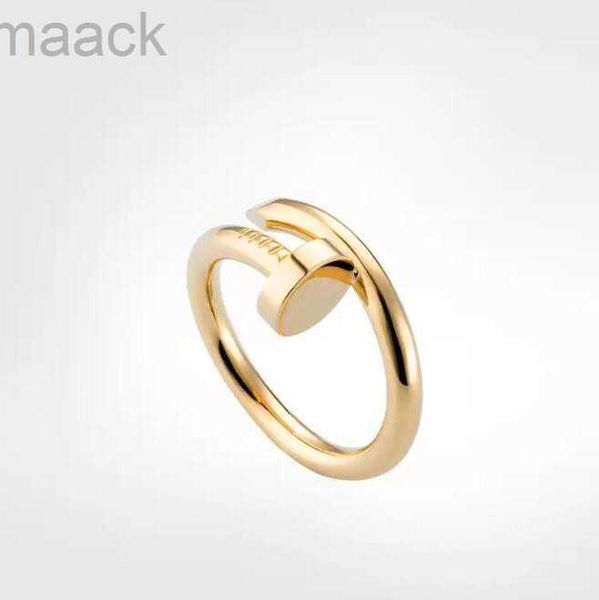 

2023 designer screw ring luxury midi rings for women men titanium steel gold-plated process fashion accessories never fade fd, Silver