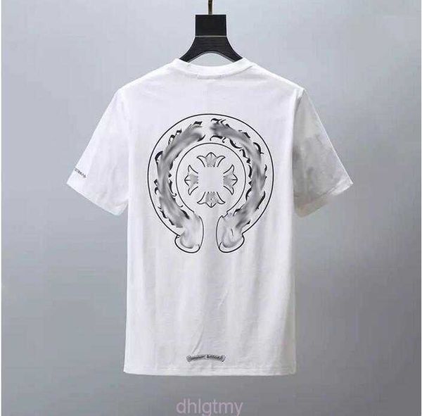 

shirts fashion mens classic t brand t-shirts ch white short sweater casual embossed letter horseshoe sanskrit cross pattern designers tees w, White;black