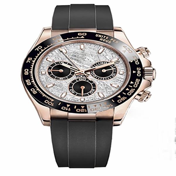 

neutral watch master design rubber strap stainless steel case mechanical movement sapphire mirror sports and leisure244r, Slivery;brown