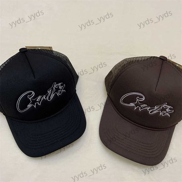 

baseball cap central corteiz cee's same crtz trucker hat truck with curved brim drill style t230421, Black;white