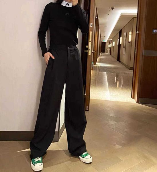 

trouser womens veneta botega pantsmens luxurys designer casual spring new little green popular trendy brand waist loose fashion pants casual, Black;white