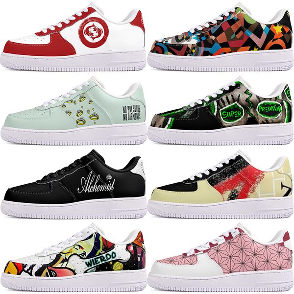 

DIY shoes fashion lovely autumn mens Leisure shoes one for men women casualplatform sneakers Classic cartoon graffiti trainers comfortable sports 12753