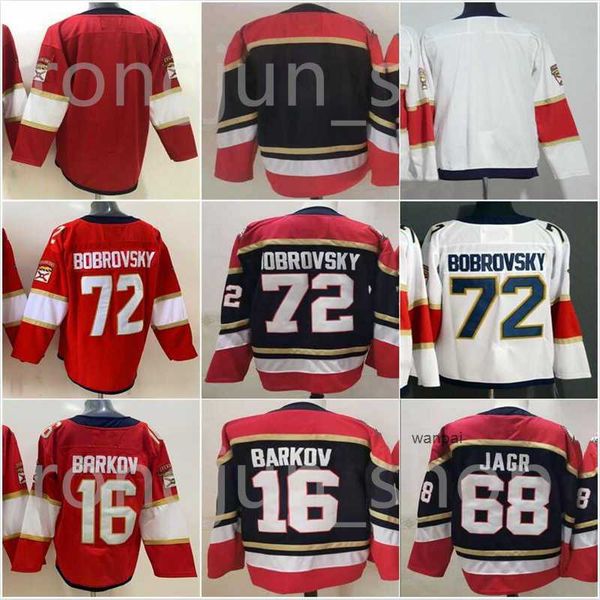 

men florida ice hockey 16 aleksander barkov jersey blank 1 roberto luongo 68 jaromir jagr 11 jonathan huberdeau 72 sergei bobrovsky 5 aaron, Black;red