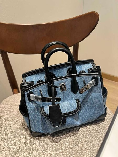 

tote h ermes birkin new high capacity bag 2023 new trendy women's bag large bag cross shoulder handheld travel canvas bag