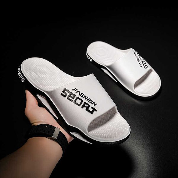 

new fashion for men's summer outwear home casual sandals outdoor anti slip bathing student slippers, Black