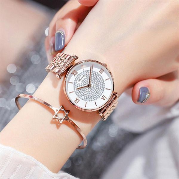 

new women watches brand luxury fashion diamond ladies wristwatches stainless steel silver mesh strap female quartz watch208s, Slivery;brown