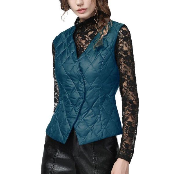 

vests vneck warm vest women 2021 autumn and winter new slim waistcoat vest women p3 1078, Black;white