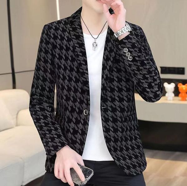 

designer men's suits & blazers jackets for stylist letter embroidery black casual party wedding suits blazers hoodie coats, White;black