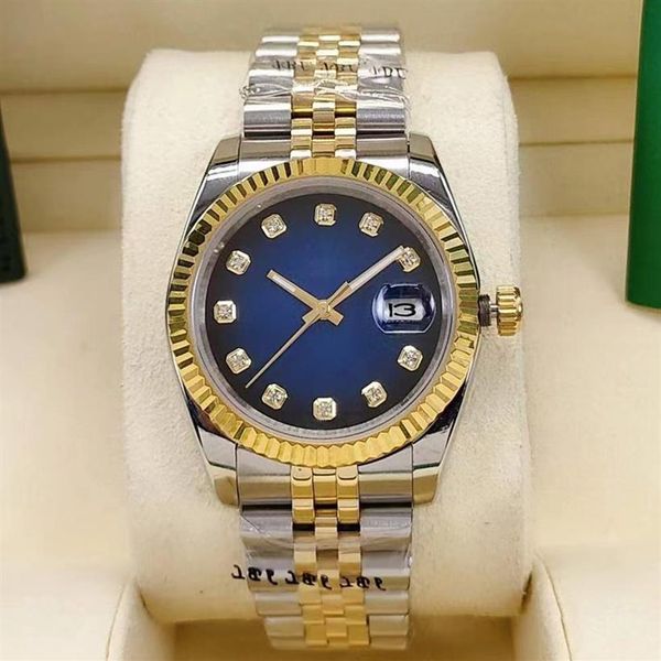 

fashion ladies watch 36mm lady automatic mechanical watches stainless steel folding buckle wristwatch women's sport waterproo307d, Slivery;brown