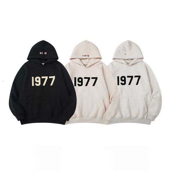 

2023ess hoody mens womens casual sports cool hoodies casual oversize hooded letter printing fashion hip hop street sweater reflective letter, Black