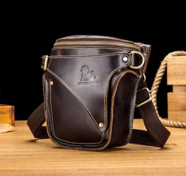 

men wallet vintage waist bags genuine leather fanny pack clutch large wallets luxury cell phone bag multifunctional shoulder bag8947552