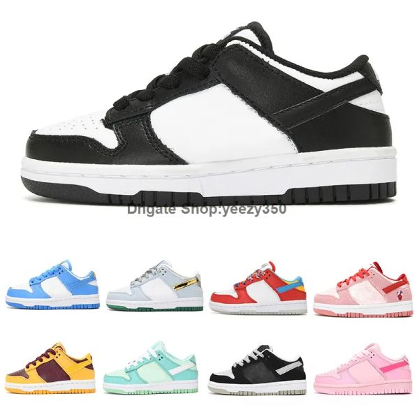 

kids dunks shoes sb lows basketball panda sneakers infant girls boys youth 1s syracuse university valentines day infant outdoor sport traine, Black