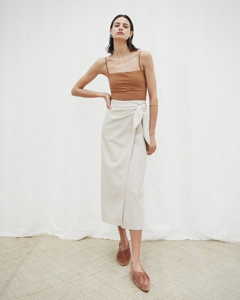 

skirts leather half women's high waist aword retro lace up wrap style 230420, Black