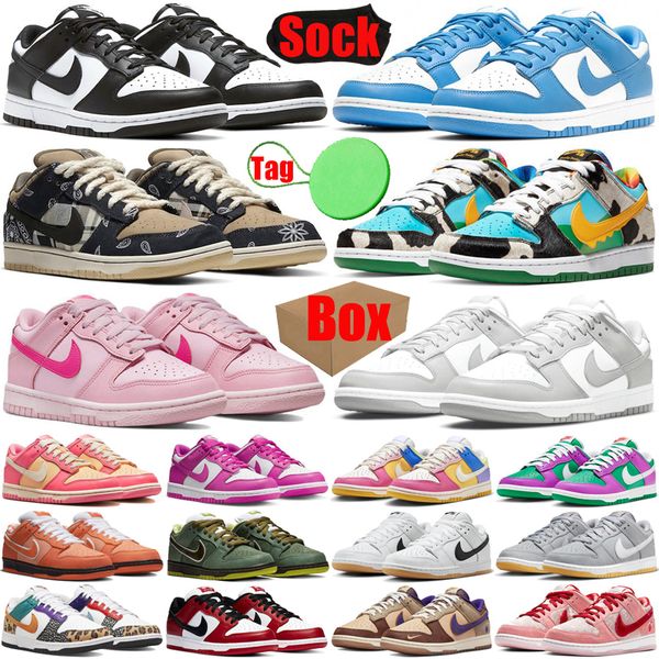 

with box nike sb dunk low running shoes for mens womens panda sneakers shoe orange lobster unc university blue grey fog coast setsubuntraine