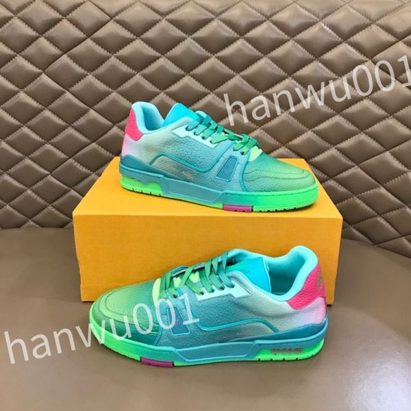 

2023 new men's out of office white shoes low-leather sneakers mens designer trainer flat luxurys chunky casual shoe sports sneaker, Black