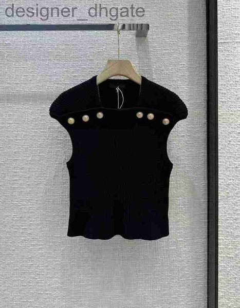 

women's sweaters designermilan runway sweater 2023 new spring summer scoop neck women's high end jacquard designer 0104-2 b2ps, White;black