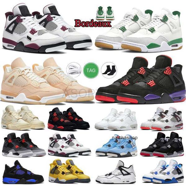

designer basketball shoes 4 4s men women pine green military messy room pn dust seafoam midnight navy thunder lightning sports awesome style