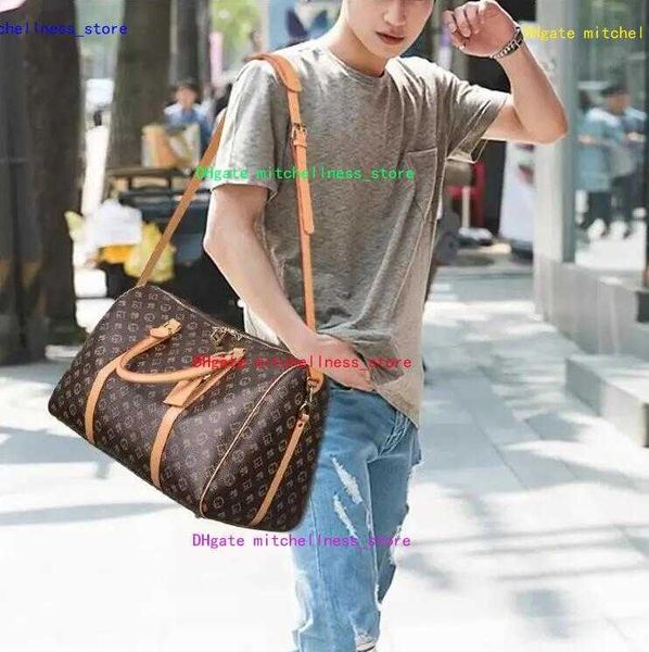 

men duffel bags fashion designer duffle women travel bag 55cm poker grid flower luggage handbags large capacity sport outdoor tote boys girl