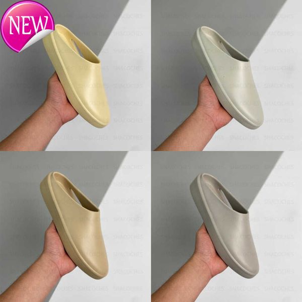 

slippers fears of god the california slip-on original sandals luxurys designers fog sliders women almond oat cream concrete cement extraligh, Black