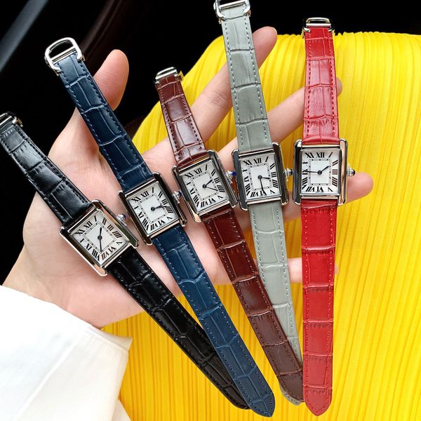 

luxury women watch men watches quartz movement dress wristwatch leather strap original clasp casual analog clock splash waterproof designer, Slivery;brown