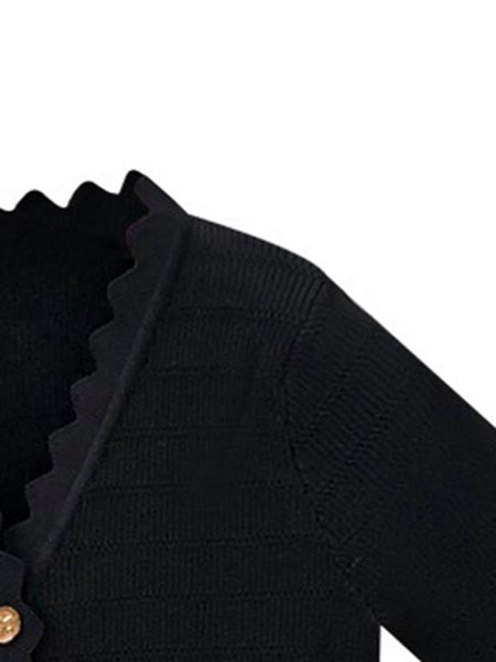 

sweaters 2022 summer new women retro short slim fit vneck knitted cardigan short sleeves, White;black