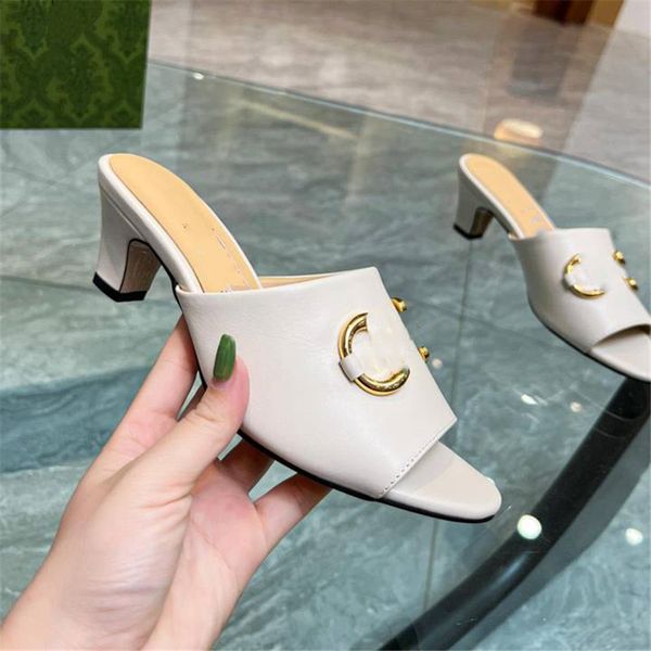 

fashion women's sandals 2023 ggity luxury brand letter logo summer women's high heels men's casual student flats 04-03, Black