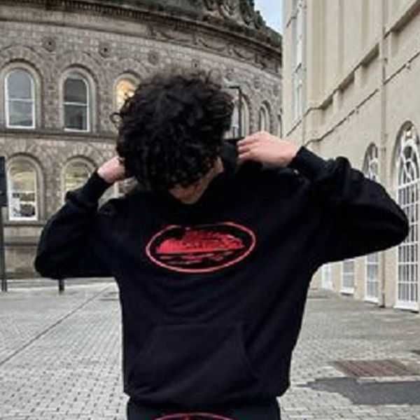 

men's hoodies sweatshirts print green hoodie aesthetic kawaii men vintage punk grunge loose high street sweatshirt y2k clothes 2ng9a, Black