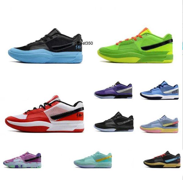 

womens 1s ja morant 1 basketball shoes for big kids boys phantom pink purple midnight scratch day one questions mismatch sneakers tennis, Black